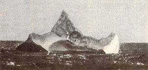 Айсберг, с которым столкнулся «Титаник».