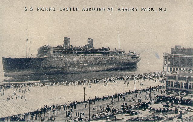 S.S. Morro Castle aground at Asbury Park, N.J.