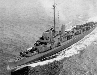 25 апреля 1944 года. Эсминец «Элдридж» в море