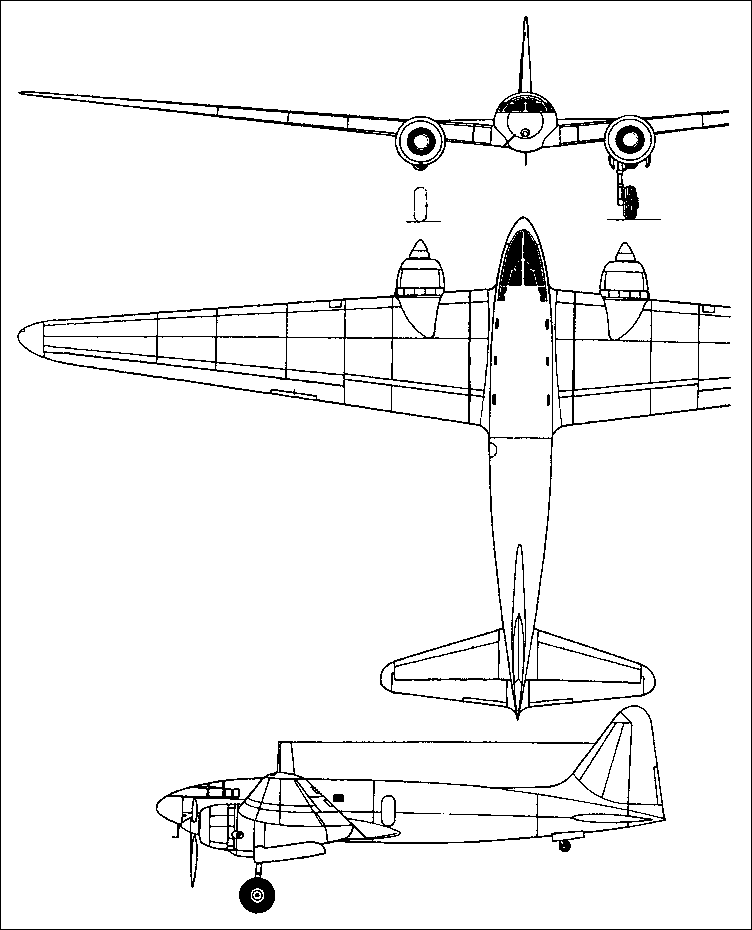 Тачикава Ки-77, эскизный проект, 1941
