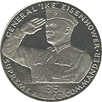 Монета с изображением генерала Эйзенхауэра