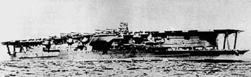 Флагманский корабль ударного соединения адмирала Нагумо - авианосец Акаги.