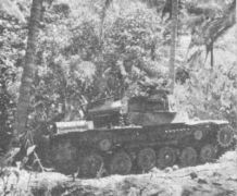 Подбитый в джунглях Гуадалканала японский танк "Чи-Ха"