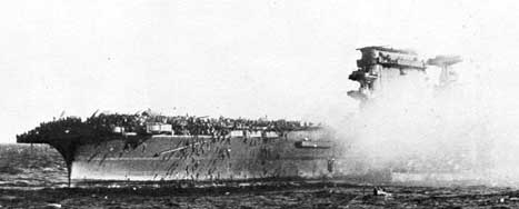 Гибель американского авианосца "Лексингтон" 8 мая 1942 года во время сражения в Коралловом море