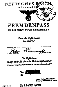 Немецкий паспорт Краснова