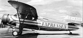 Самолёт типа "Норсемен", в котором предположительно погиб Миллер