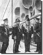 Русские адмиралы: Авелан, Рожественский, Фалькерзам и Энквист перед отплытием 2-й Тихоокеанской эскадры.